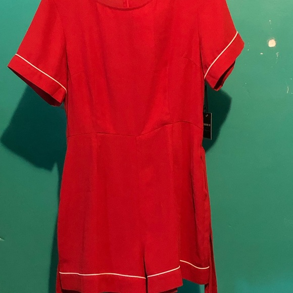 Red and white romper. New with tags on. - Picture 2 of 3